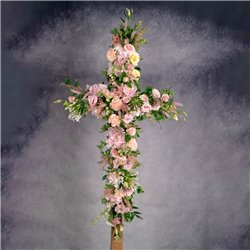 CRUZ EN TONOS ROSAS
