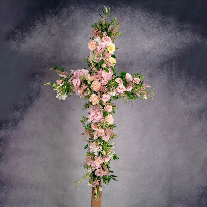 CRUZ EN TONOS ROSAS