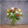 12 ROSAS TALLO CORTO VARIADO