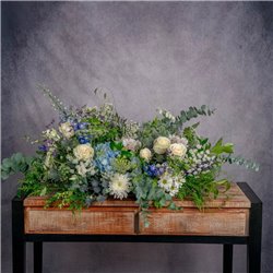 ALMOHADON TONOS AZULES