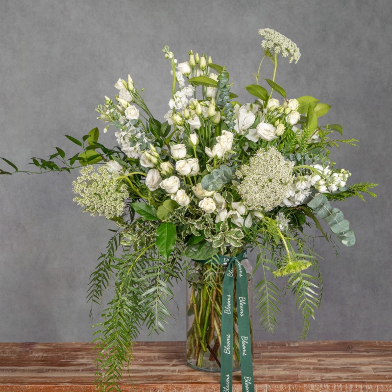 JARRÓN SILVESTRE TONOS BLANCOS