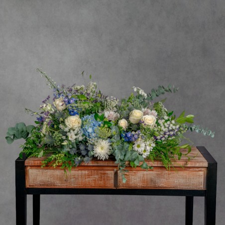 ALMOHADÓN TONOS AZULES