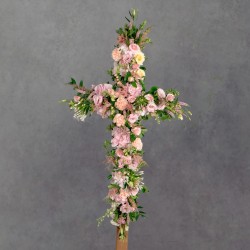 CRUZ EN TONOS ROSAS